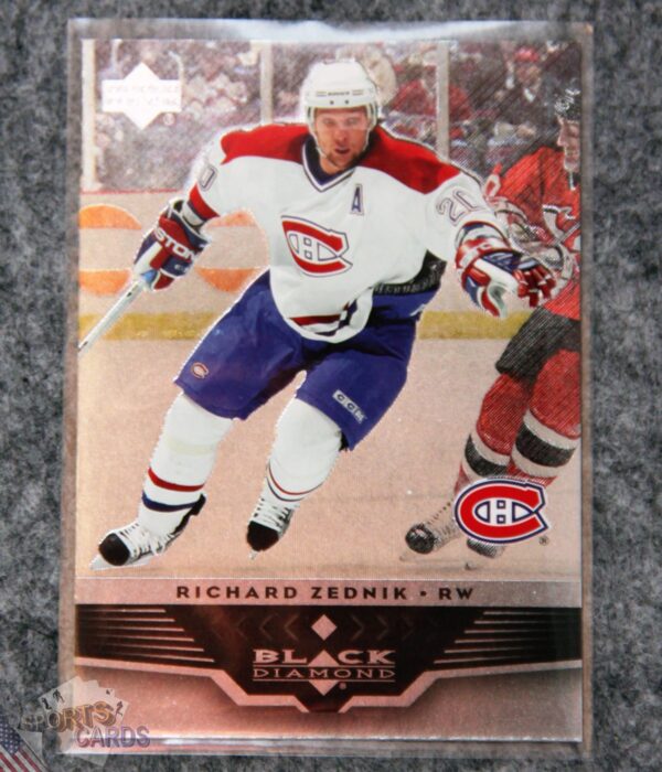2005-06 Richard Zednik #45 Upper Deck Black Diamond-front