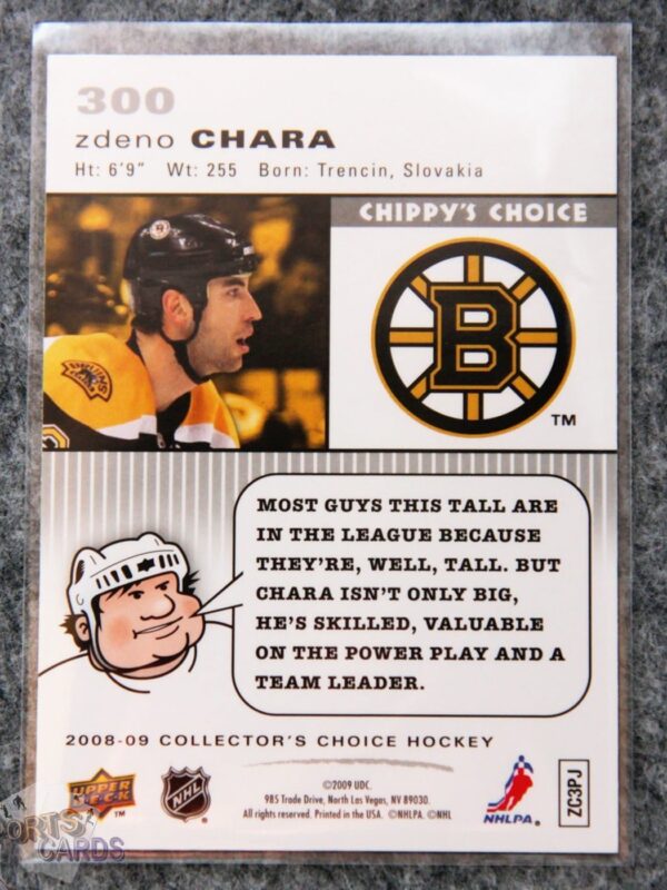 Alternative view of 2008-09 Zdeno Chara #300 Upper Deck Collectors Choice
