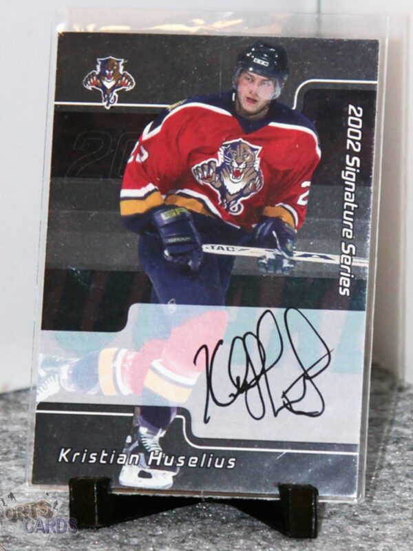 2002-03 Kristian Huselius #212 ITG Signature Series Auto-stand