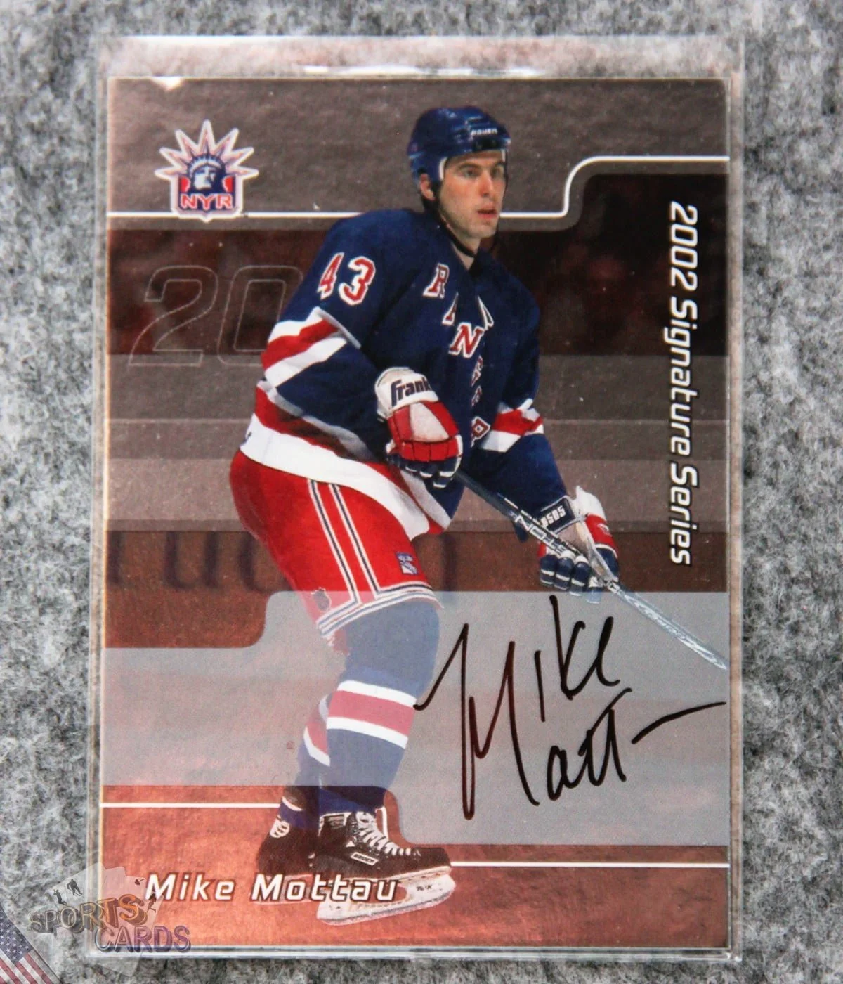 2002-03 Mike Mottau #044 ITG Signature Series Auto-front