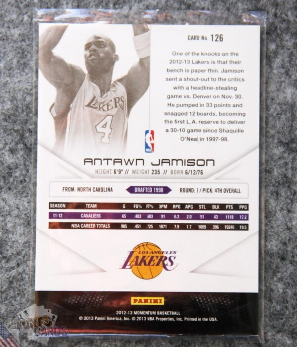 Alternative view of 2012-13 Antawn Jamison #126 Panini Momentum
