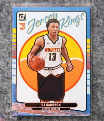 2020-21 R.J. Hampton #RJ-RJH Panini Donruss Jersey Kings RC-front