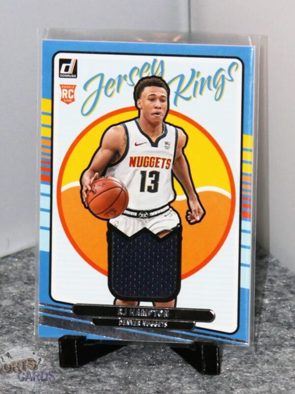 2020-21 R.J. Hampton #RJ-RJH Panini Donruss Jersey Kings RC - Afbeelding 3