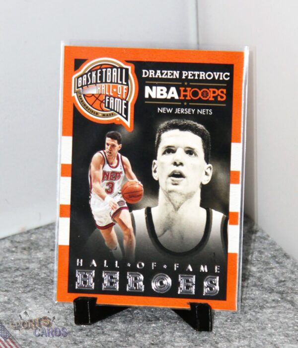 2013-14 Drazen Petrovic #3 Panini NBA Hoops Basketball Hall of Fame-stand
