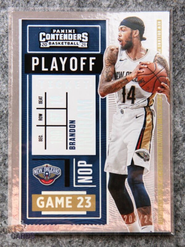 2020-21 Brandon Ingram #21 Panini Contenders Playoff Ticket /249-front