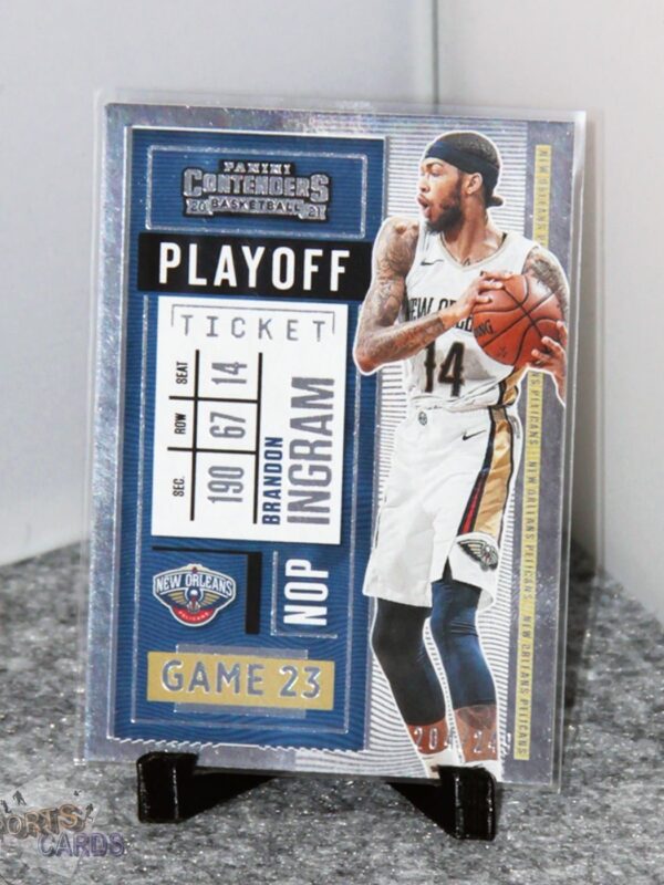 2020-21 Brandon Ingram #21 Panini Contenders Playoff Ticket /249 - Afbeelding 3