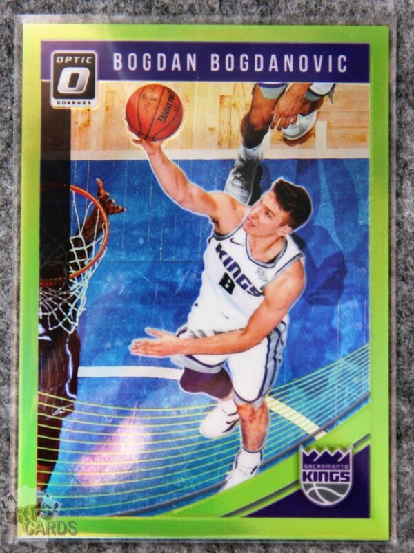 2019-20 Bogdan Bogdanovic #61 Panini Donruss Optic Lime Green Prizm /149-front