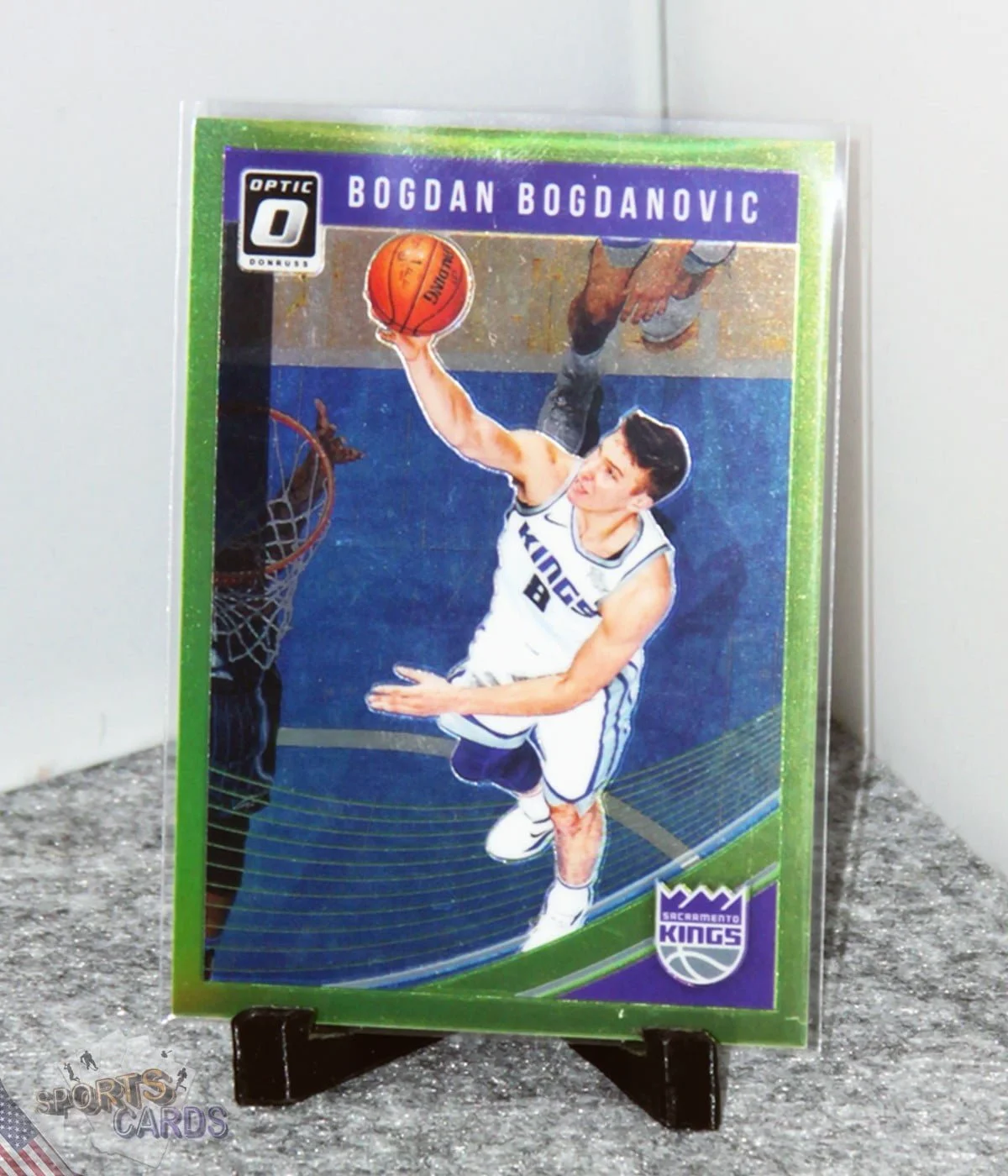 2019-20 Bogdan Bogdanovic #61 Panini Donruss Optic Lime Green Prizm /149-stand