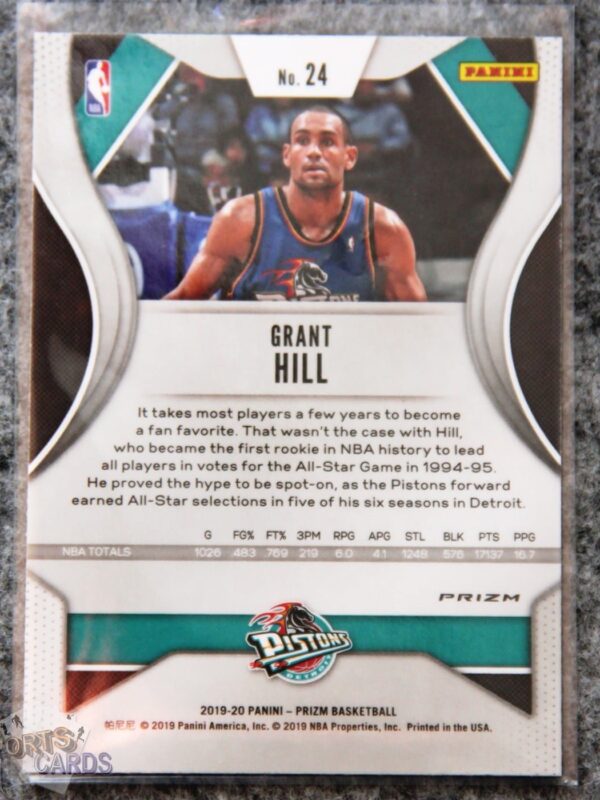 Alternative view of 2019-20 Grant Hill #24 Panini Prizm Red White & Blue Prizm