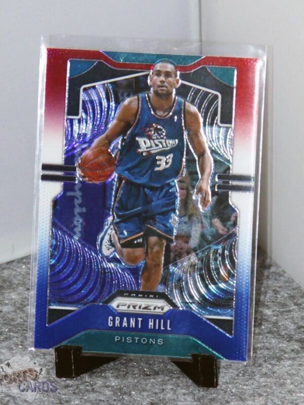 2019-20 Grant Hill #24 Panini Prizm Red White & Blue Prizm - Afbeelding 3