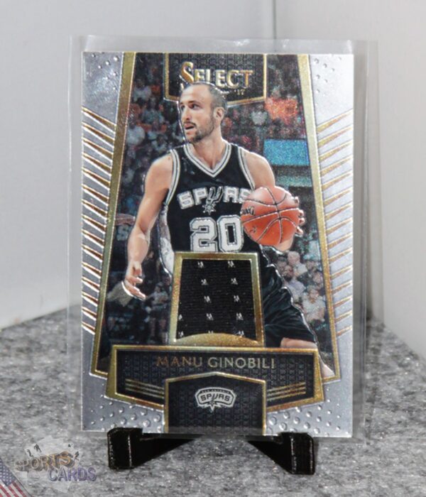 2016-17 Manu Ginobili #60 Panini Select Select Swatches-stand