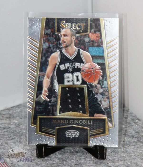 2016-17 Manu Ginobili #60 Panini Select Select Swatches-stand