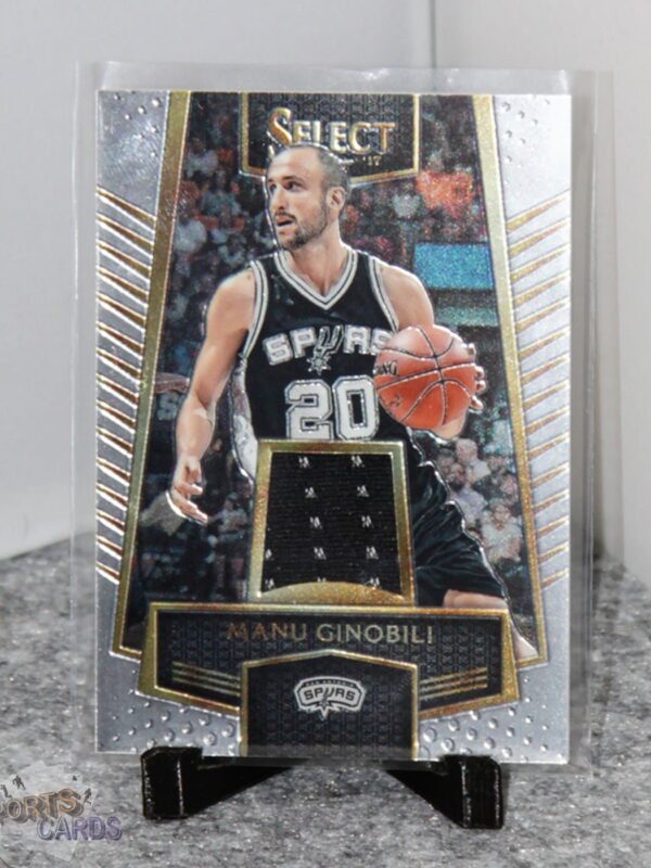 2016-17 Manu Ginobili #60 Panini Select Select Swatches-stand