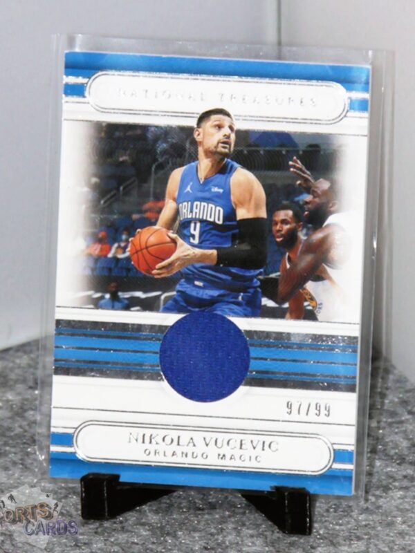 2020-21 Nikola Vucevic #JT-NKV Panini National Treasures Jersey Treasures /99-stand
