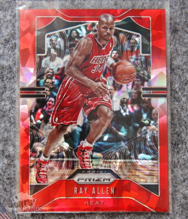 2019-20 Ray Allen #22 Panini Prizm Red Cracked Ice Prizm