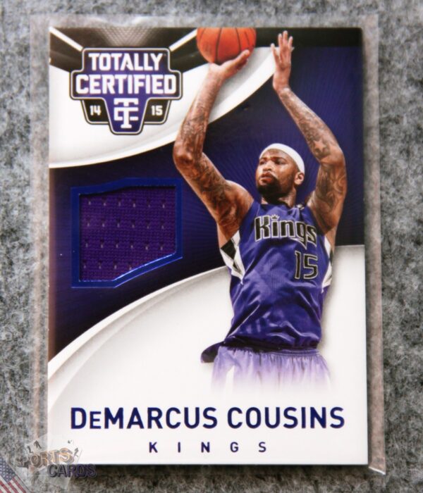 2014-15 DeMarcus Cousins #28 Panini Totally Certified Jerseys Blue Parallel /199