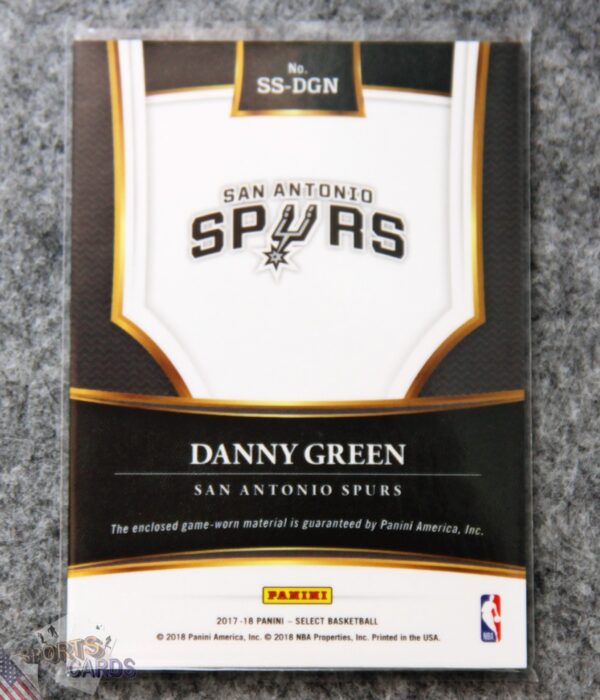 Alternative view of 2017-18 Danny Green #SS-DGN Panini Select Select Swatches