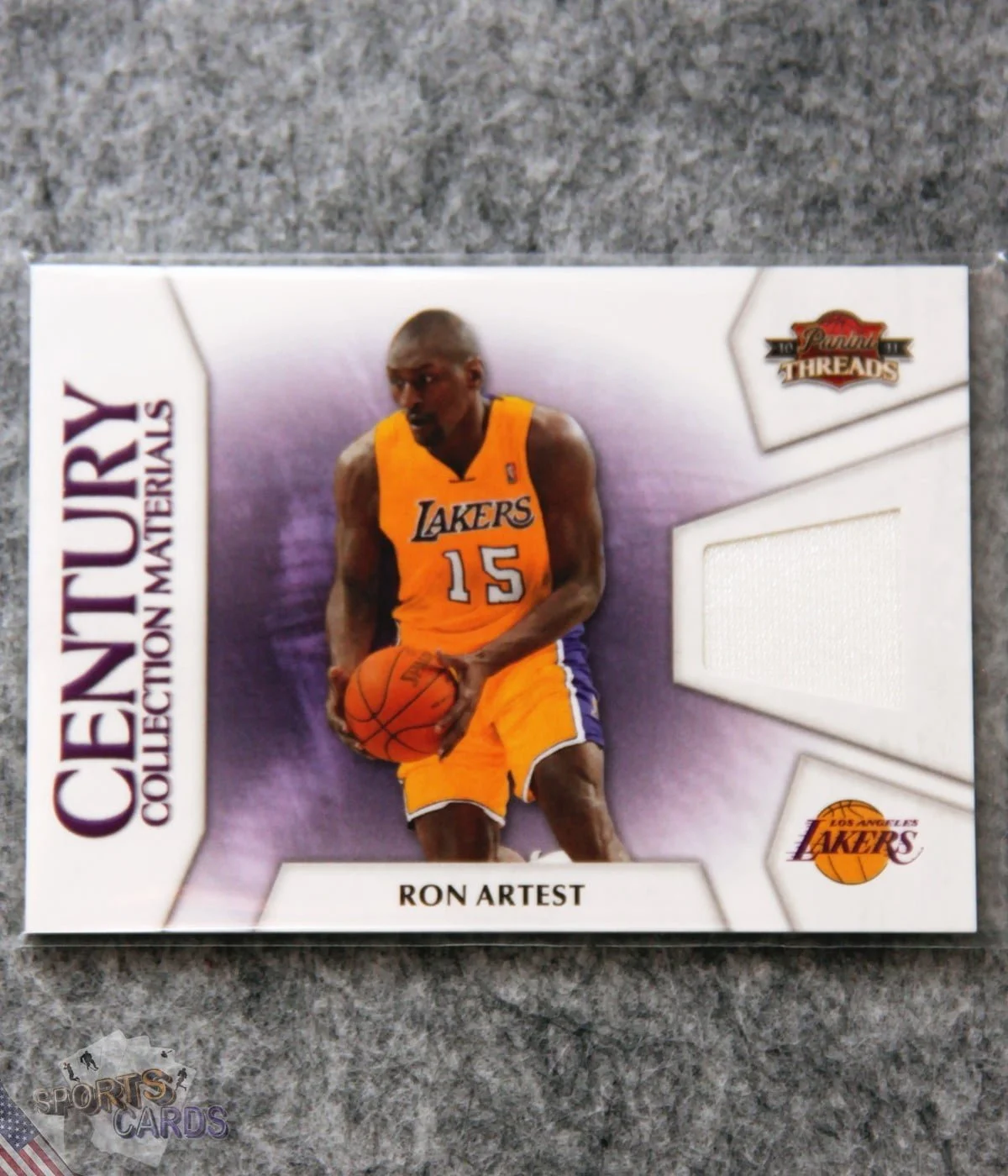 2010-11 Ron Artest #9 Panini Century Collection Materials / 399-front