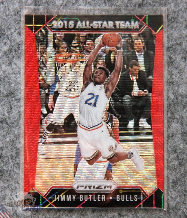2015-16 Jimmy Butler #357 Panini Prizm All-Star Team Ruby Wave Prizm /350