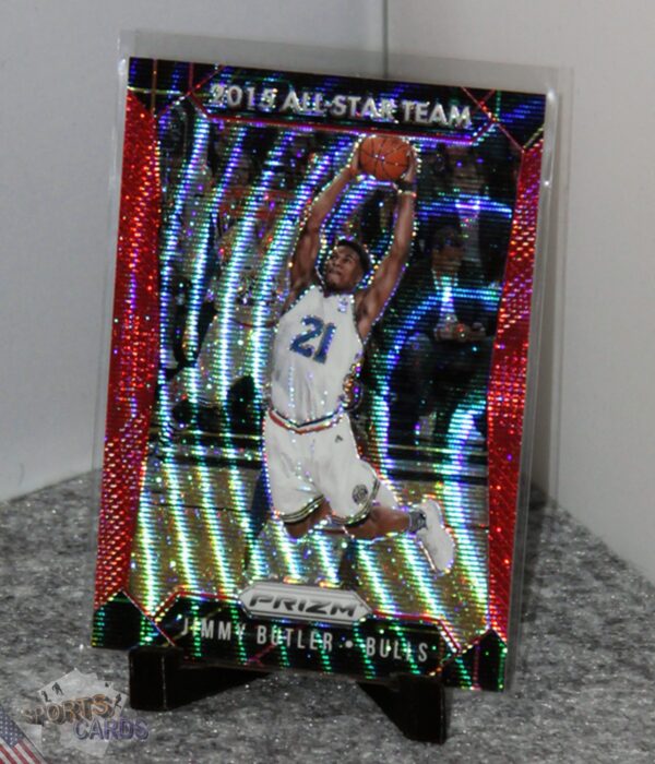 2015-16 Jimmy Butler #357 Panini Prizm All-Star Team Ruby Wave Prizm /350-stand