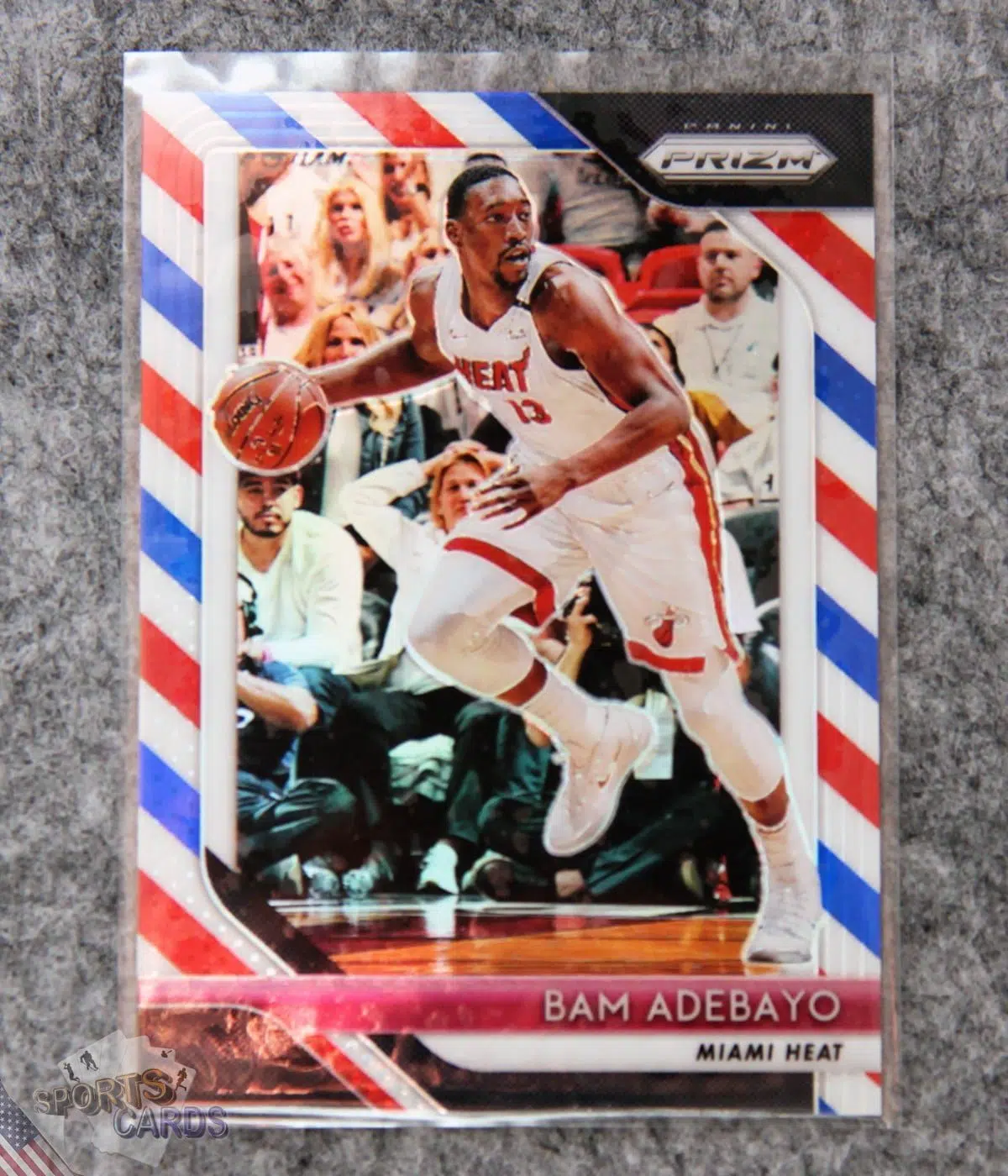 2018-19 Bam AdeBayo #226 Panini Prizm Red White & Blue Prizm-front