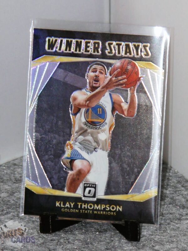2020-21 Klay Thompson #7 Panini Donruss Optic Winner Stays Holo Prizm - Afbeelding 3