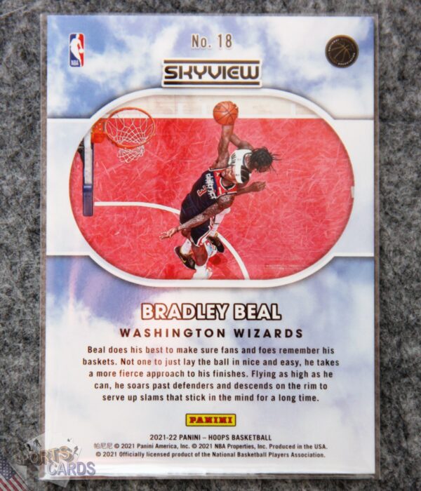 Alternative view of 2021-22 Bradley Beal #18 Panini NBA Hoops Skyview