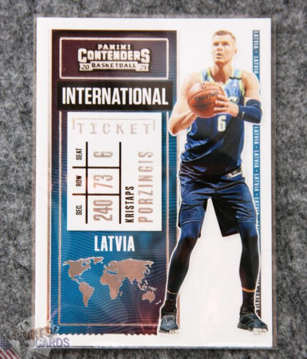2020-21 Kristaps Porzingis #23 Panini Contenders International Ticket