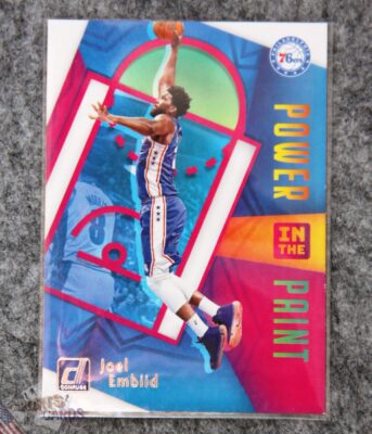 2020-21 Joel Embiid #5 Panini Donruss Power in the Paint-front