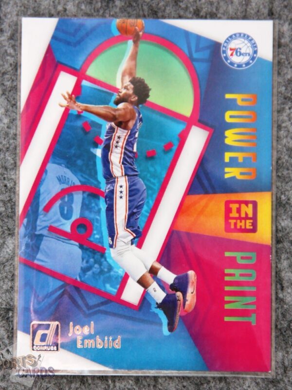 2020-21 Joel Embiid #5 Panini Donruss Power in the Paint