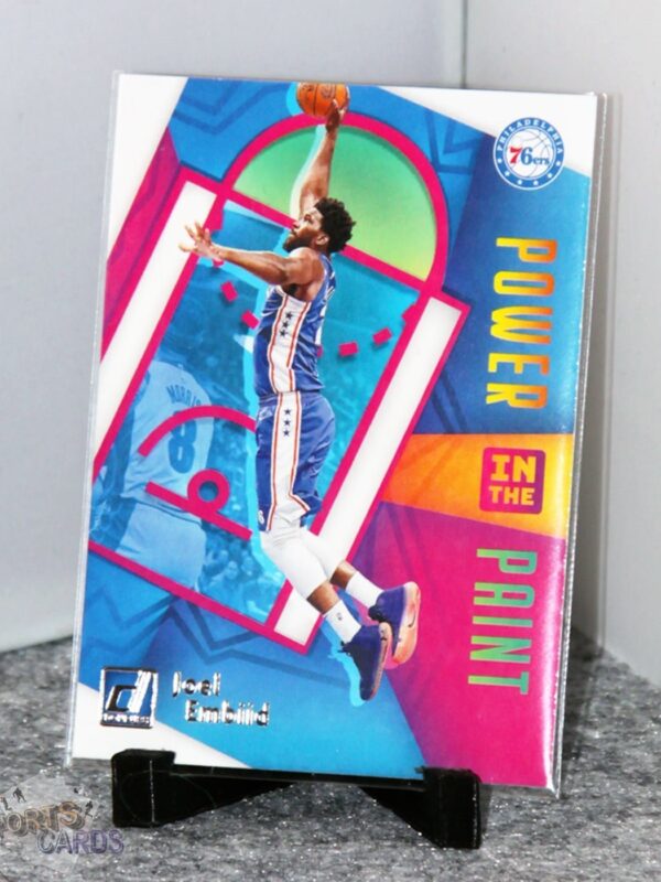 2020-21 Joel Embiid #5 Panini Donruss Power in the Paint-stand