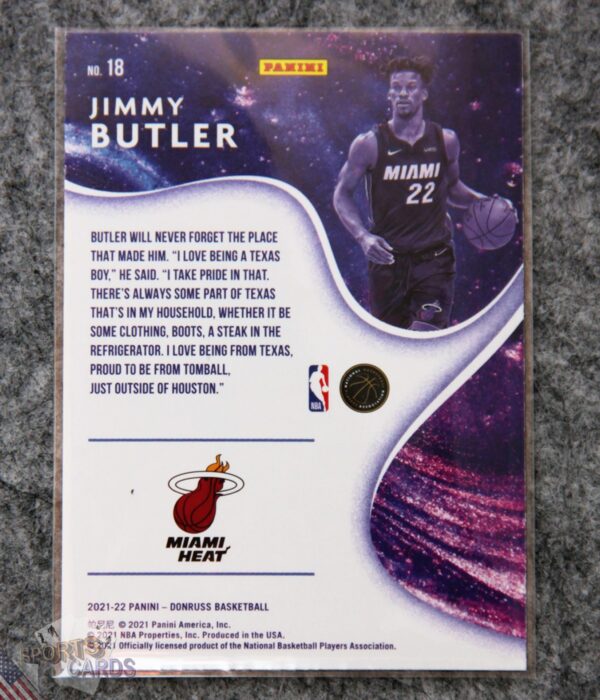 Alternative view of 2021-22 Jimmy Butler #18 Panini Donruss Complete Players