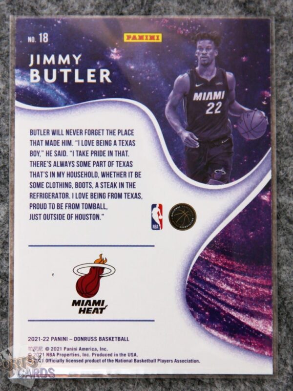 2021-22 Jimmy Butler #18 Panini Donruss Complete Players-back