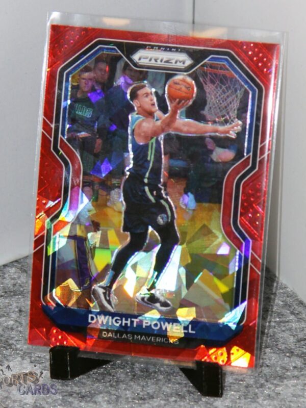 2020-21 Dwight Powell #83 Panini Prizm Red Ice Prizm-stand