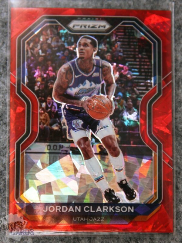2020-21 Jordan Clarkson #135 Panini Prizm Red Ice Prizm-front