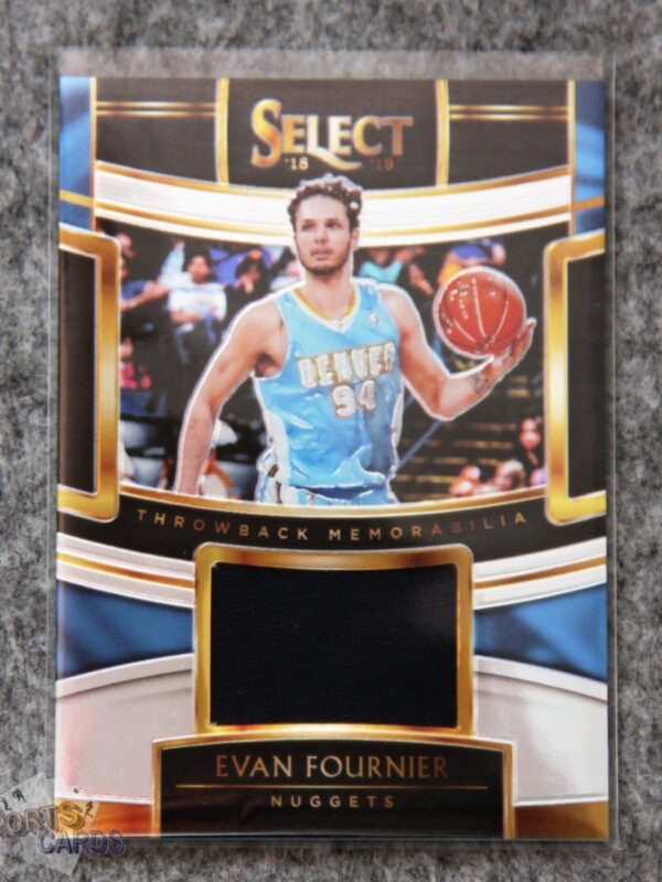 2018-19 Evan Fournier #TM-EFN Panini Select Throwback Memorabilia