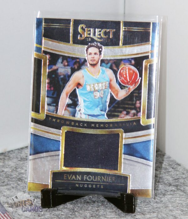 2018-19 Evan Fournier #TM-EFN Panini Select Throwback Memorabilia-stand