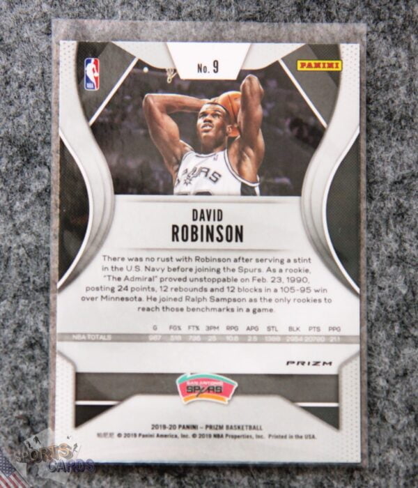 Alternative view of 2019-20 David Robinson #9 Panini Prizm Pink Ice Prizm
