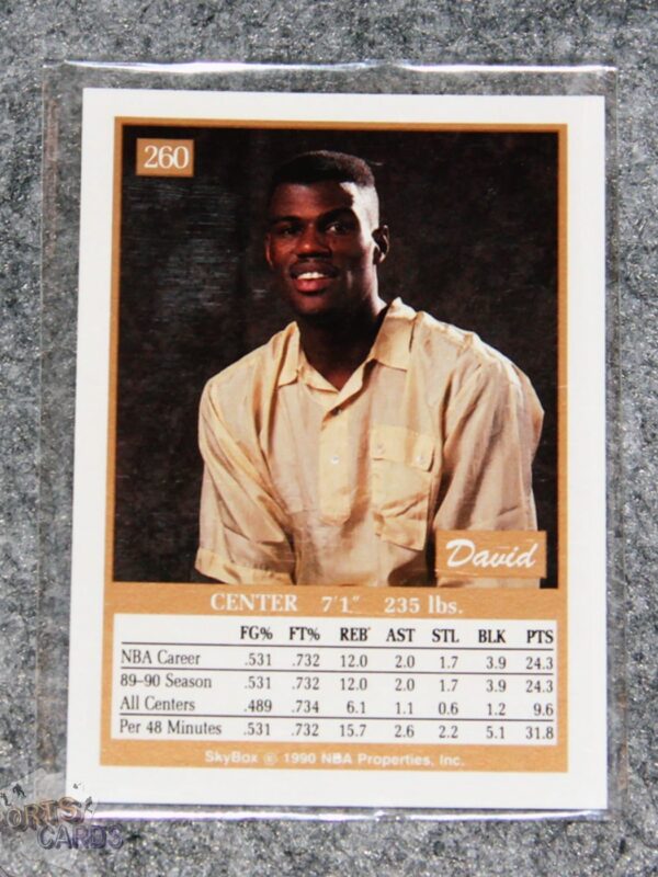 Alternative view of 1990-91 David Robinson #260 SkyBox