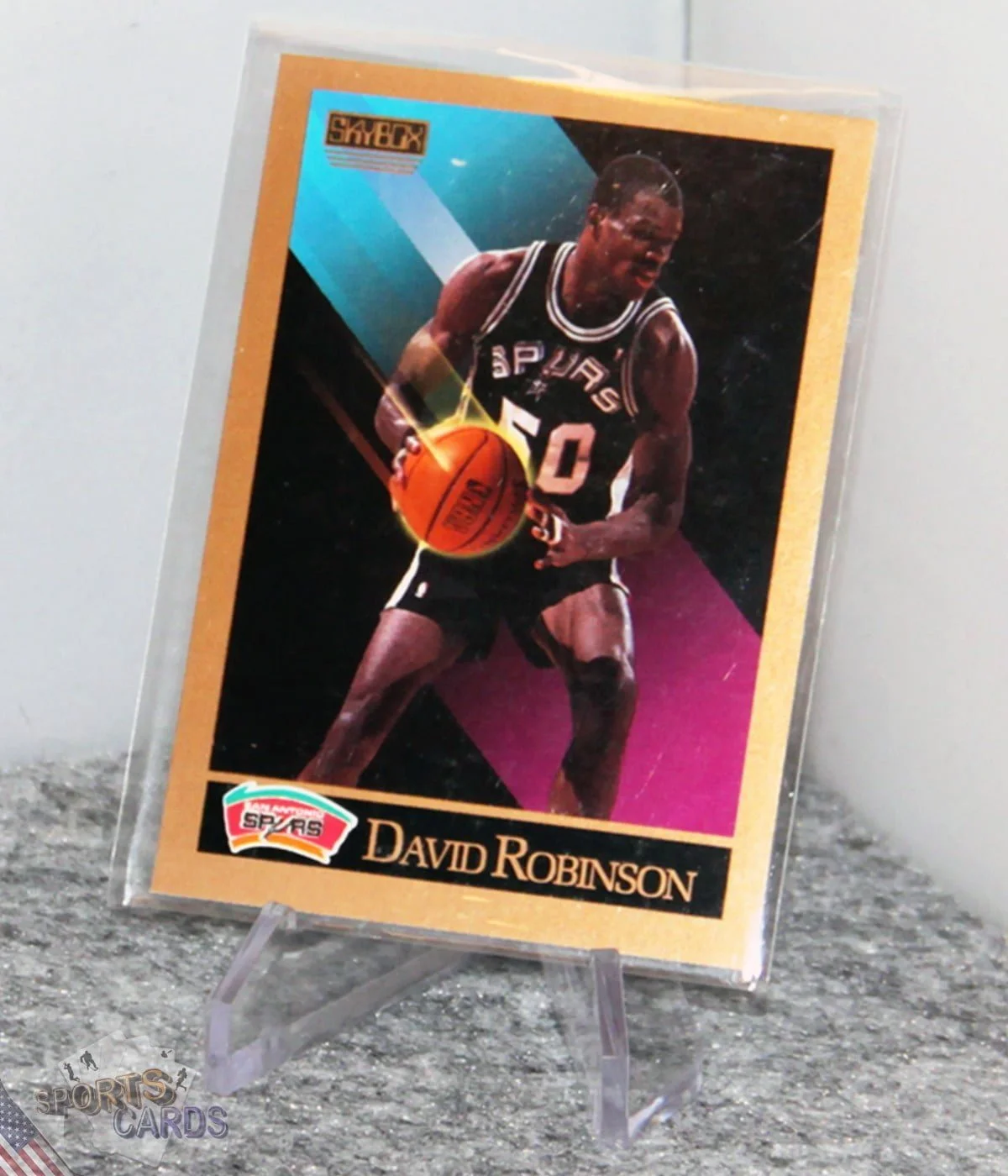 1990-91 David Robinson #260 SkyBox-stand