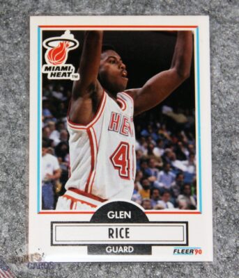 1990-91 Glen Rice #101 Fleer-front