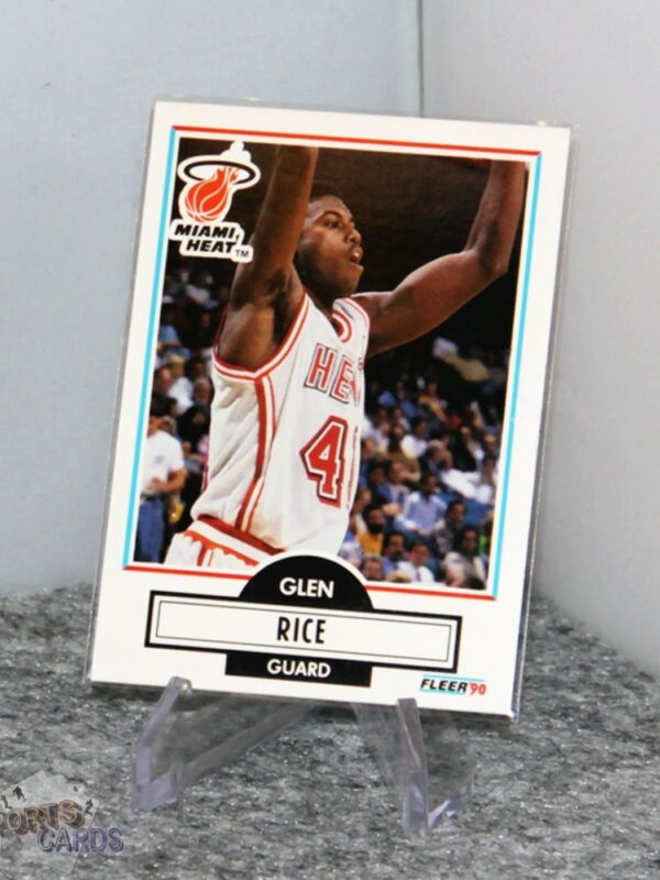 1990-91 Glen Rice #101 Fleer - Afbeelding 3