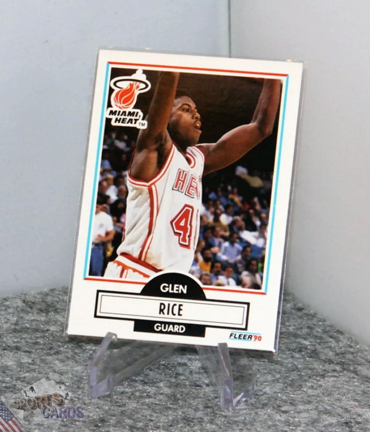 1990-91 Glen Rice #101 Fleer-stand