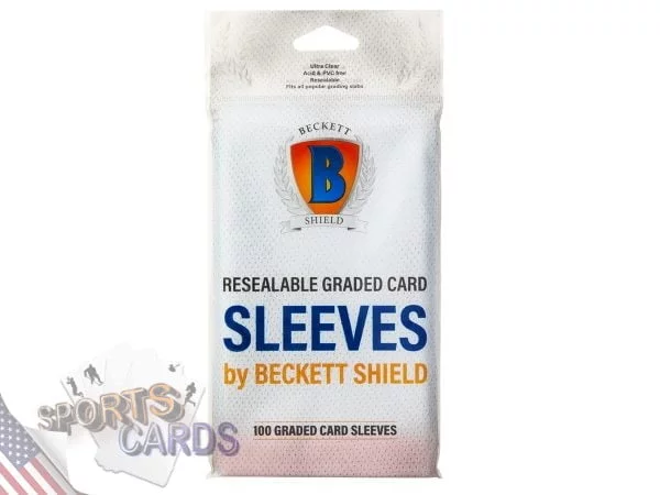 Beckett Shield Graded Card Sleeves-back