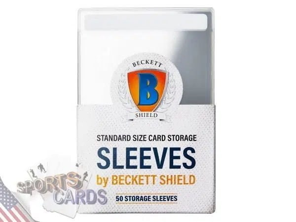 Beckett Shield Standard Size Card Storage Sleeves-back