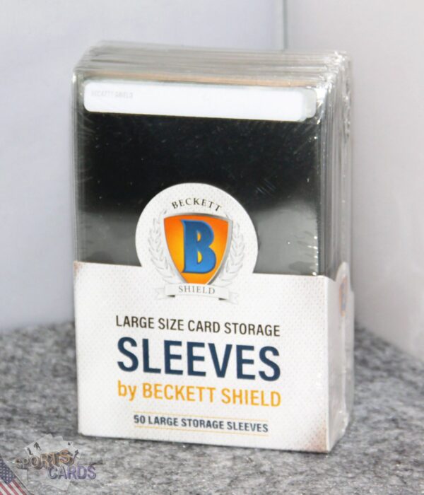 Beckett Shield Large Size Card Storage Sleeves-front
