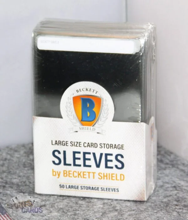 Beckett Shield Large Size Card Storage Sleeves-front