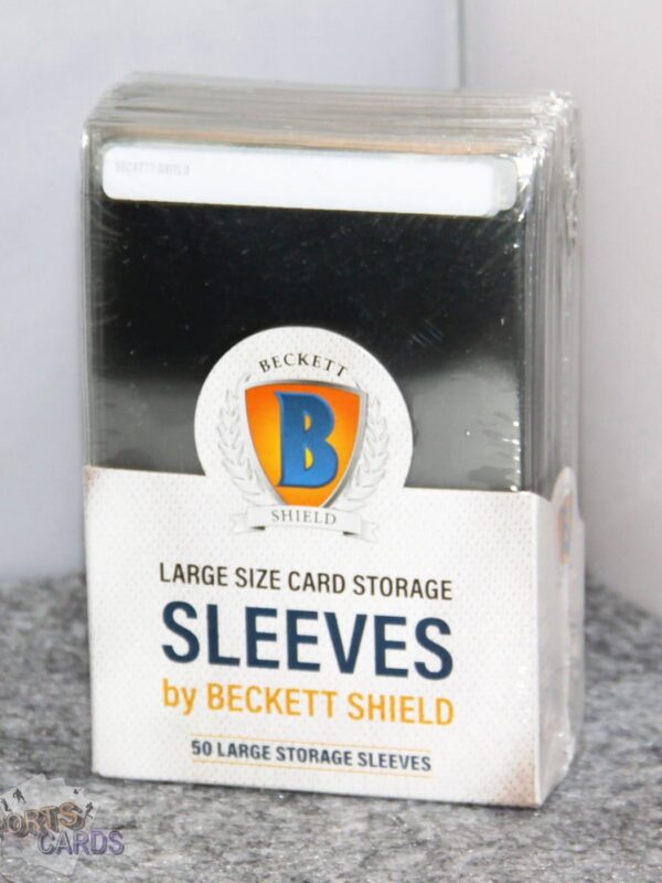 Beckett Shield Large Size Card Storage Sleeves-front