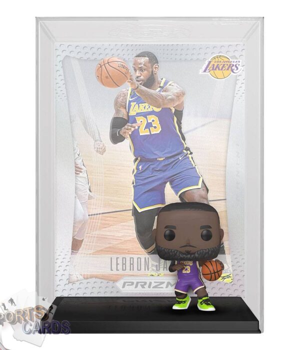 Funko POP! Lebron James #02 Los Angeles Lakers NBA Panini Prizm Card + Vinyl Figure-back