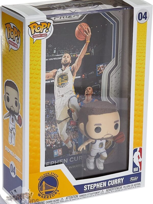 Funko POP! Stephen Curry #04 Golden State Warriors NBA Panini Prizm Card + Vinyl Figure-front